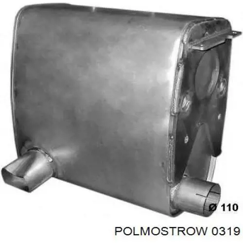0319 Polmostrow Silenciador, parte traseira