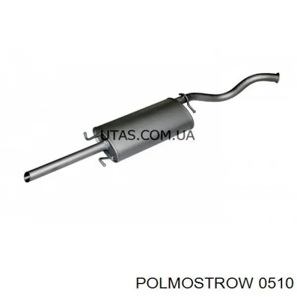 0510 Polmostrow Silenciador, parte traseira