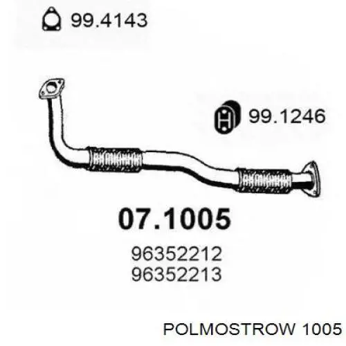 Silenciador, parte traseira Starline 7610400 preço, a partir de 102,50 USD