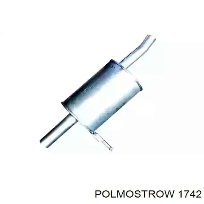 1742 Polmostrow Silenciador, parte traseira