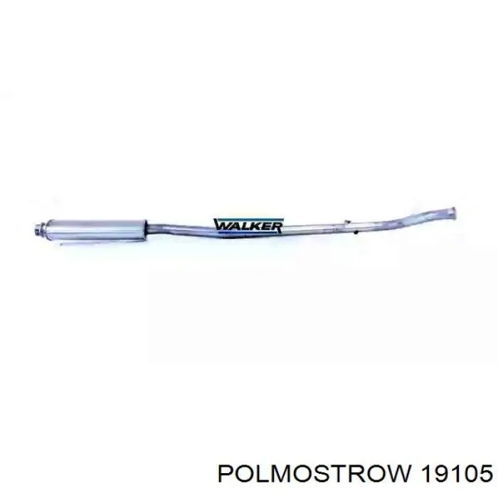 Silenciador, parte traseira Polmostrow 19105 preço, a partir de 104,30 USD