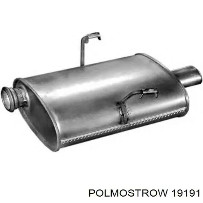 19191 Polmostrow Silenciador, parte traseira