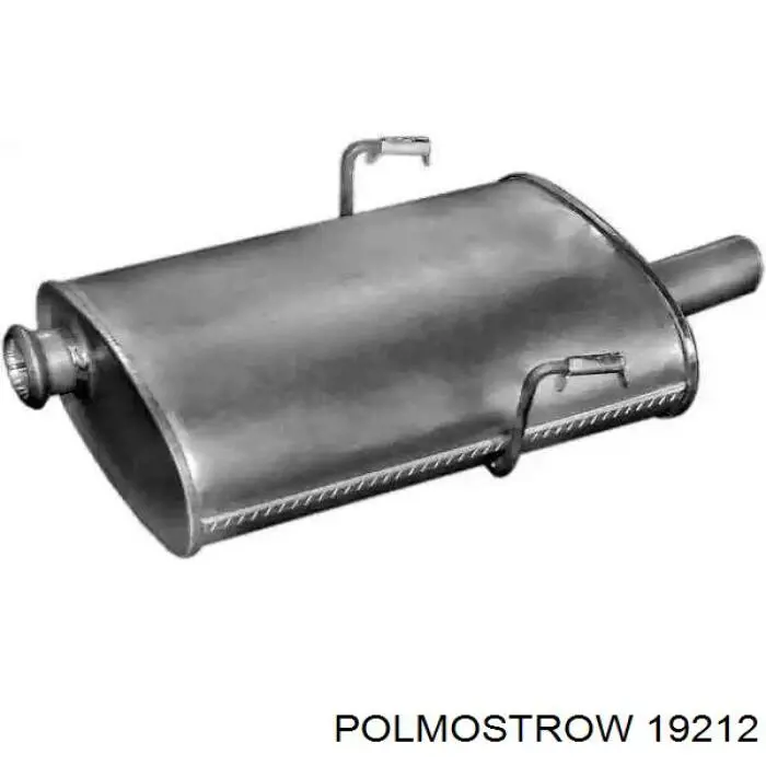 19212 Polmostrow Silenciador, parte traseira