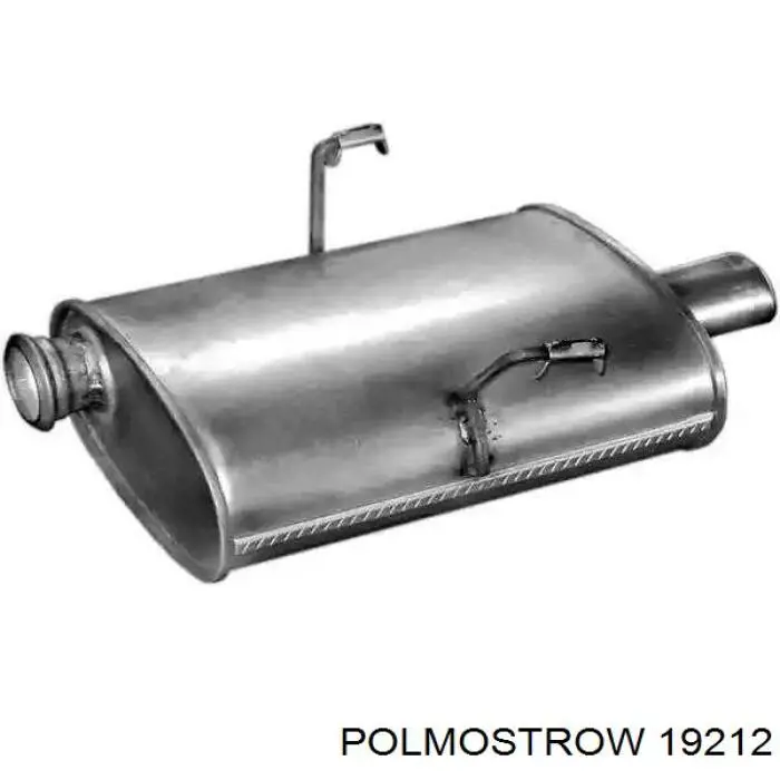 Silenciador, parte traseira Polmostrow 19212 preço, a partir de 105,89 USD