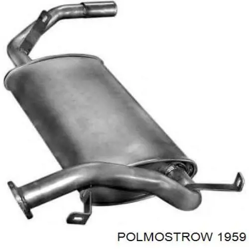 Silenciador, parte traseira Bosal 190235 preço, a partir de 69,78 USD