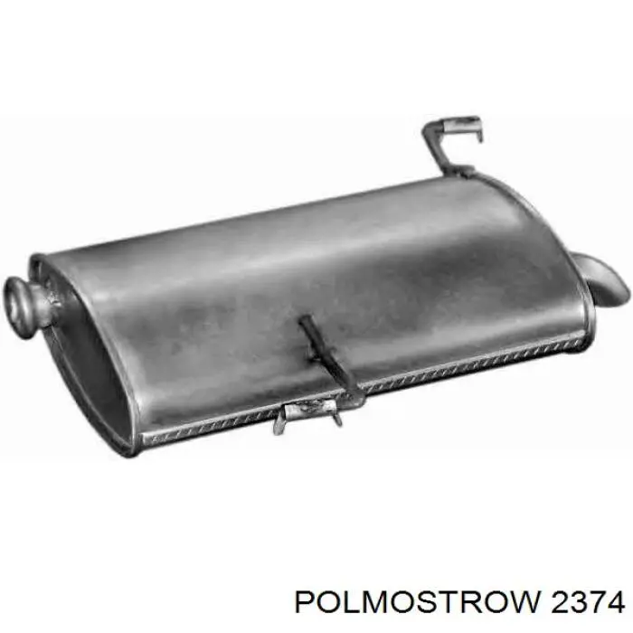 Silenciador, parte traseira Polmostrow 2374 preço, a partir de 107,61 USD