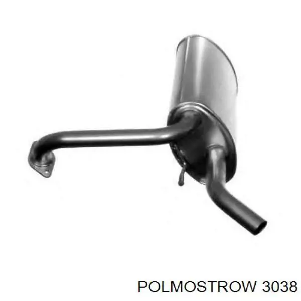 3038 Polmostrow Silenciador, parte traseira