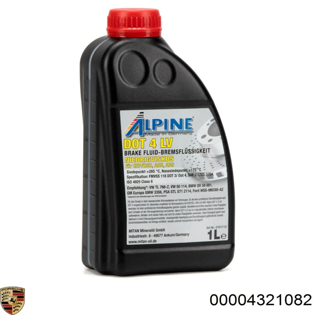 00004321082 Porsche Fluido de freio