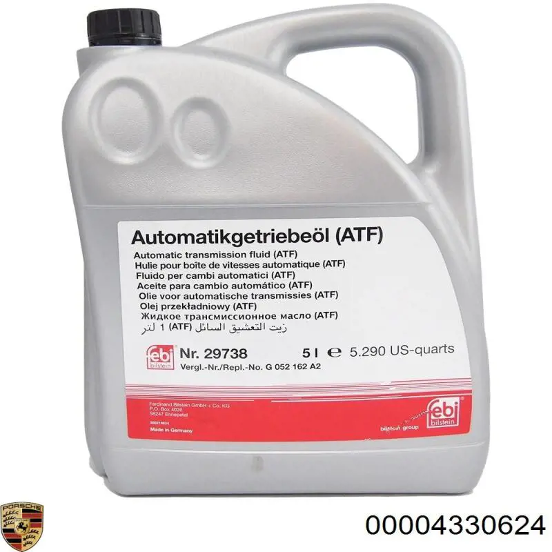 00004330624 Porsche Óleo de transmissão
