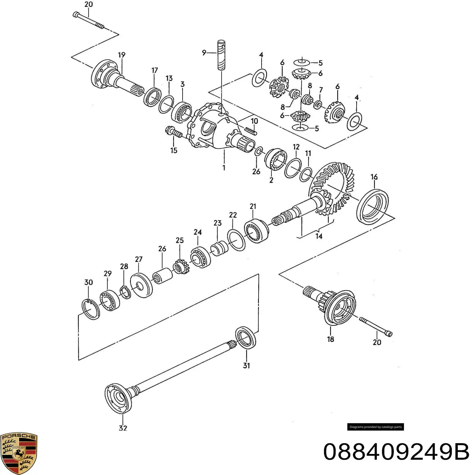 Compre 088409249B Porsche 