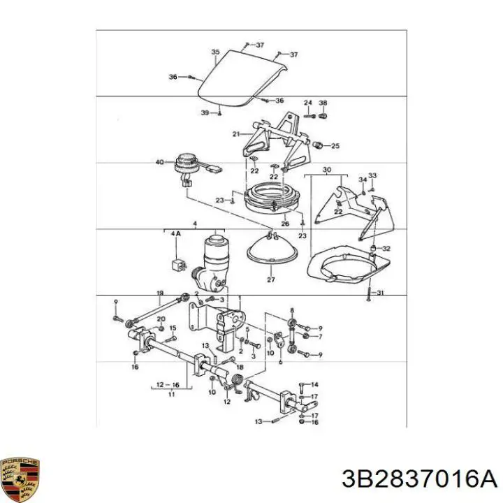 Fecho da porta dianteira direita VAG 3B2837016A preço, a partir de 47,96 USD