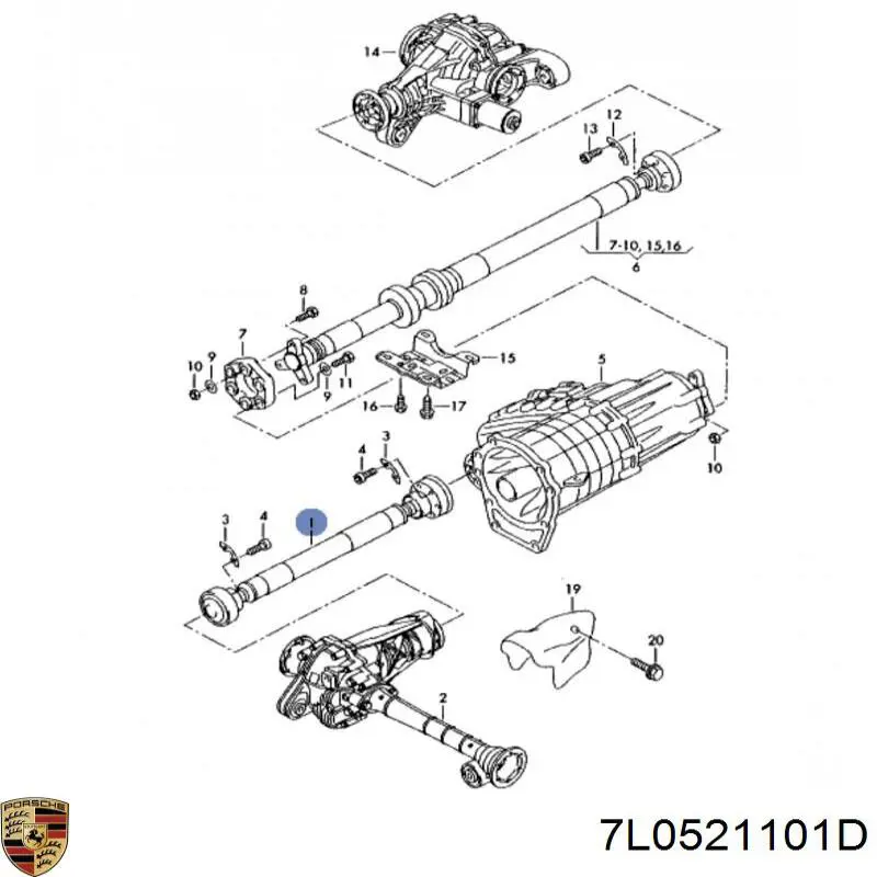 Junta universal até o eixo dianteiro Porsche 7L0521101D preço, a partir de 229,40 USD