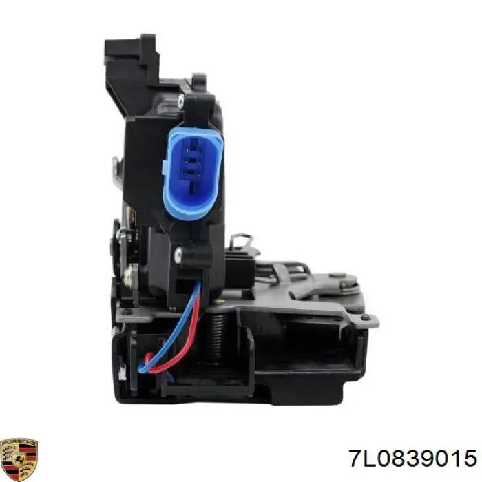 7L0839015 Porsche Fecho da porta traseira esquerda