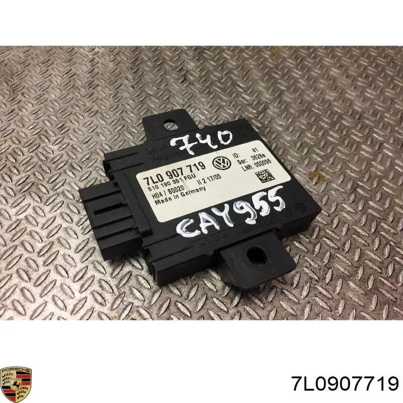 Compre 7L0907719 Porsche Unidade de controlo (Centralina eletrônica) de sinalização
