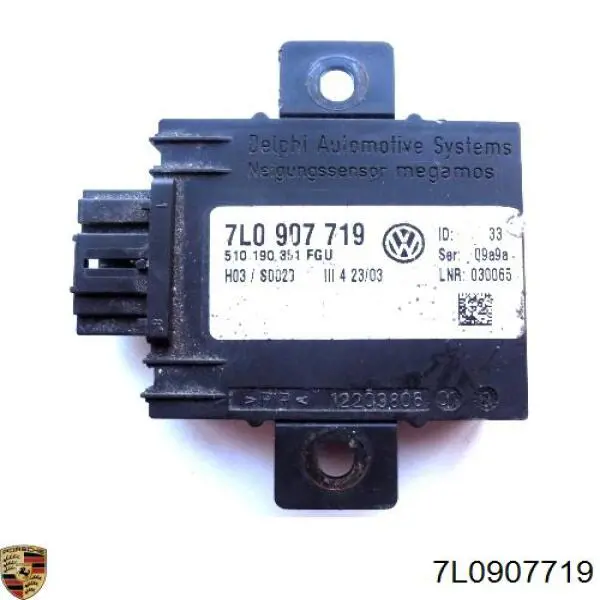 Unidade de controlo (Centralina eletrônica) de sinalização 7L0907719 Porsche