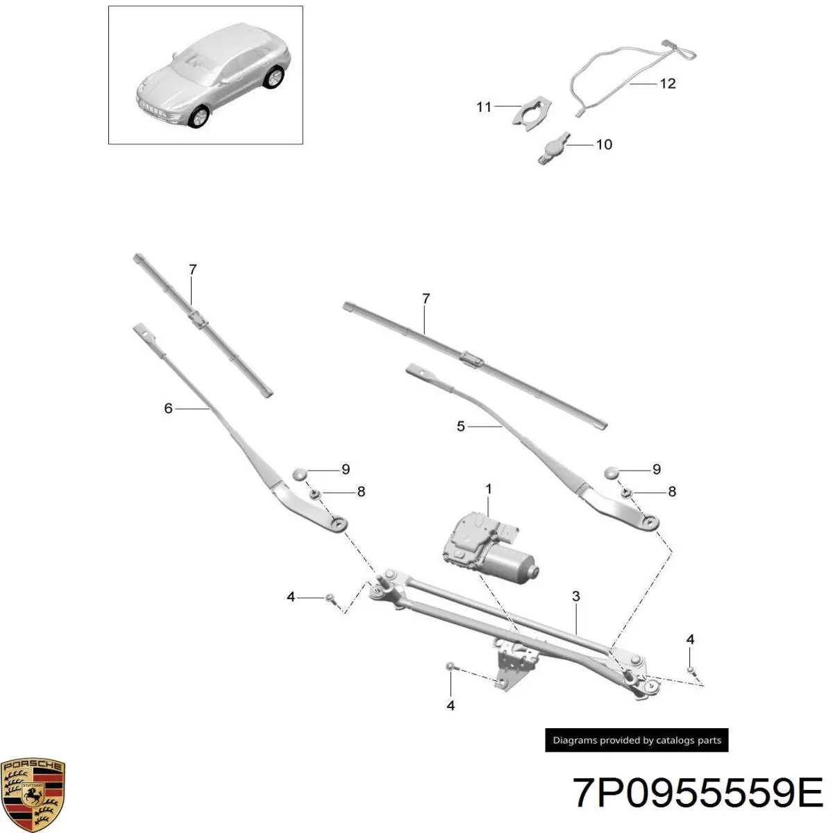 Sensor de chuva Porsche 7P0955559E preço, a partir de 84,36 USD
