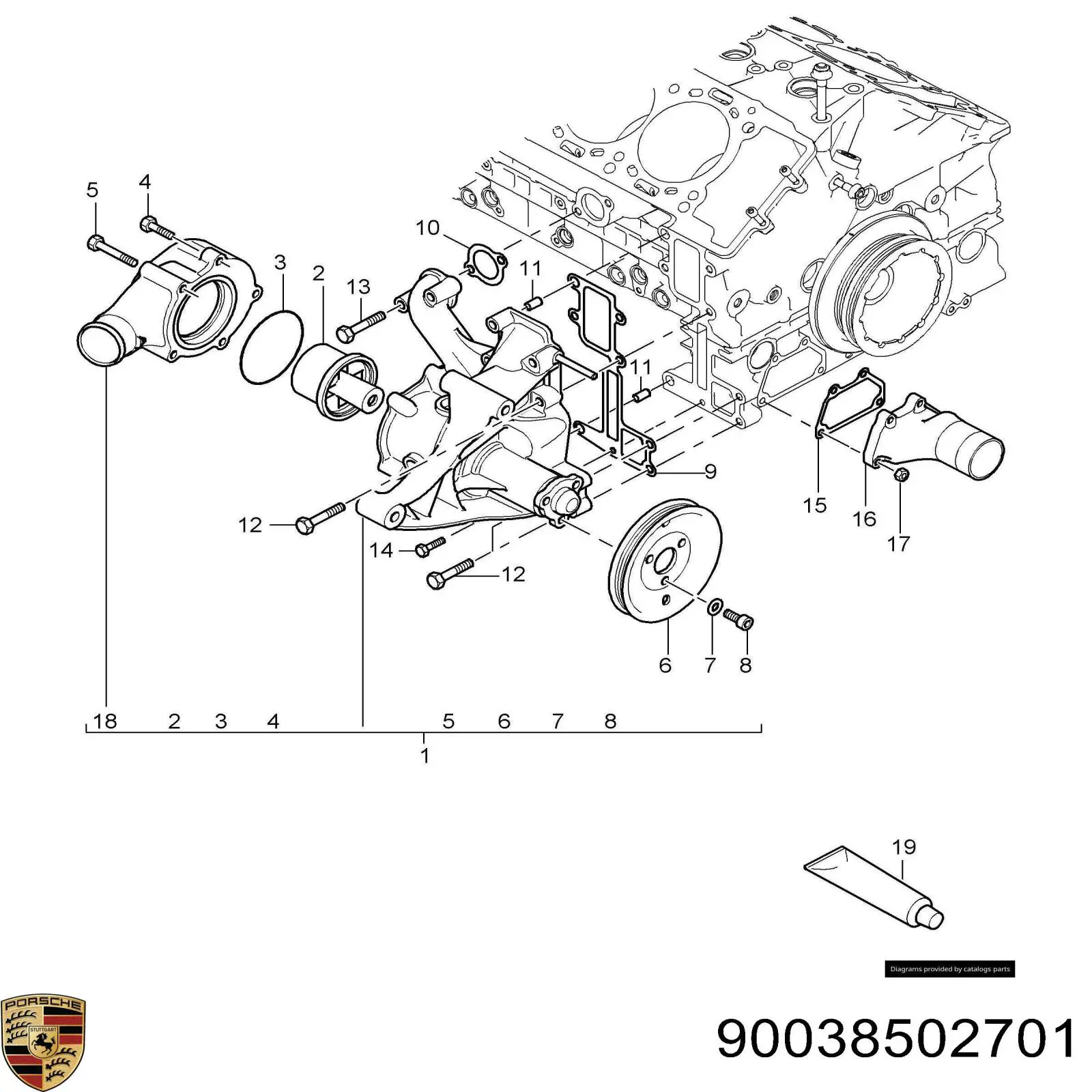  Porsche 90038502701 preço, a partir de  