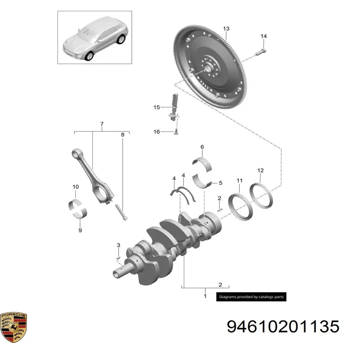 Cambota de motor Porsche Cayenne II 92A
