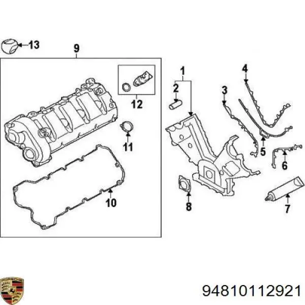 Compre Vedante esquerdo de tampa dianteira de motor Porsche Cayenne 2