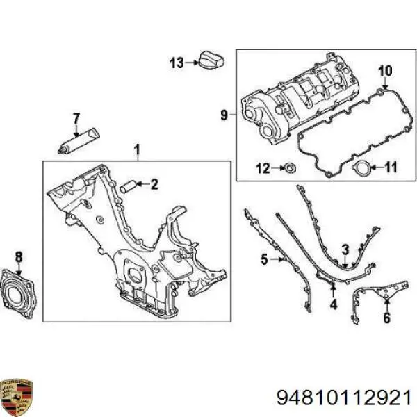 Vedante esquerdo de tampa dianteira de motor para Porsche Cayenne II 92A