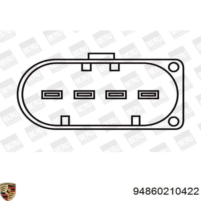 94860210422 Porsche Bobina de ignição