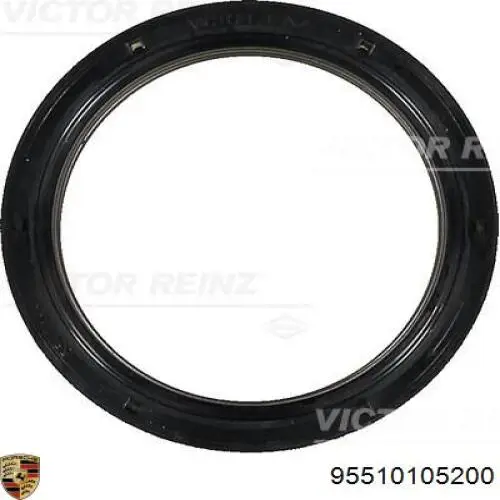 95510105200 Porsche Vedação dianteira de cambota de motor