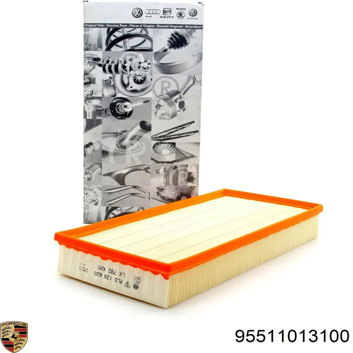 Filtro de ar Porsche 95511013100 preço, a partir de 13,51 USD