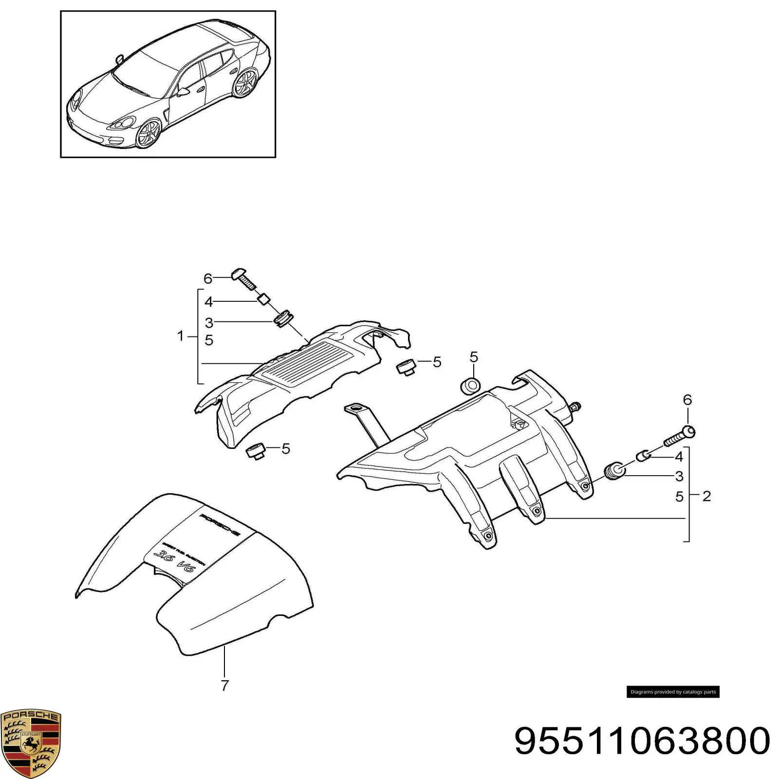 95511063800 Porsche 