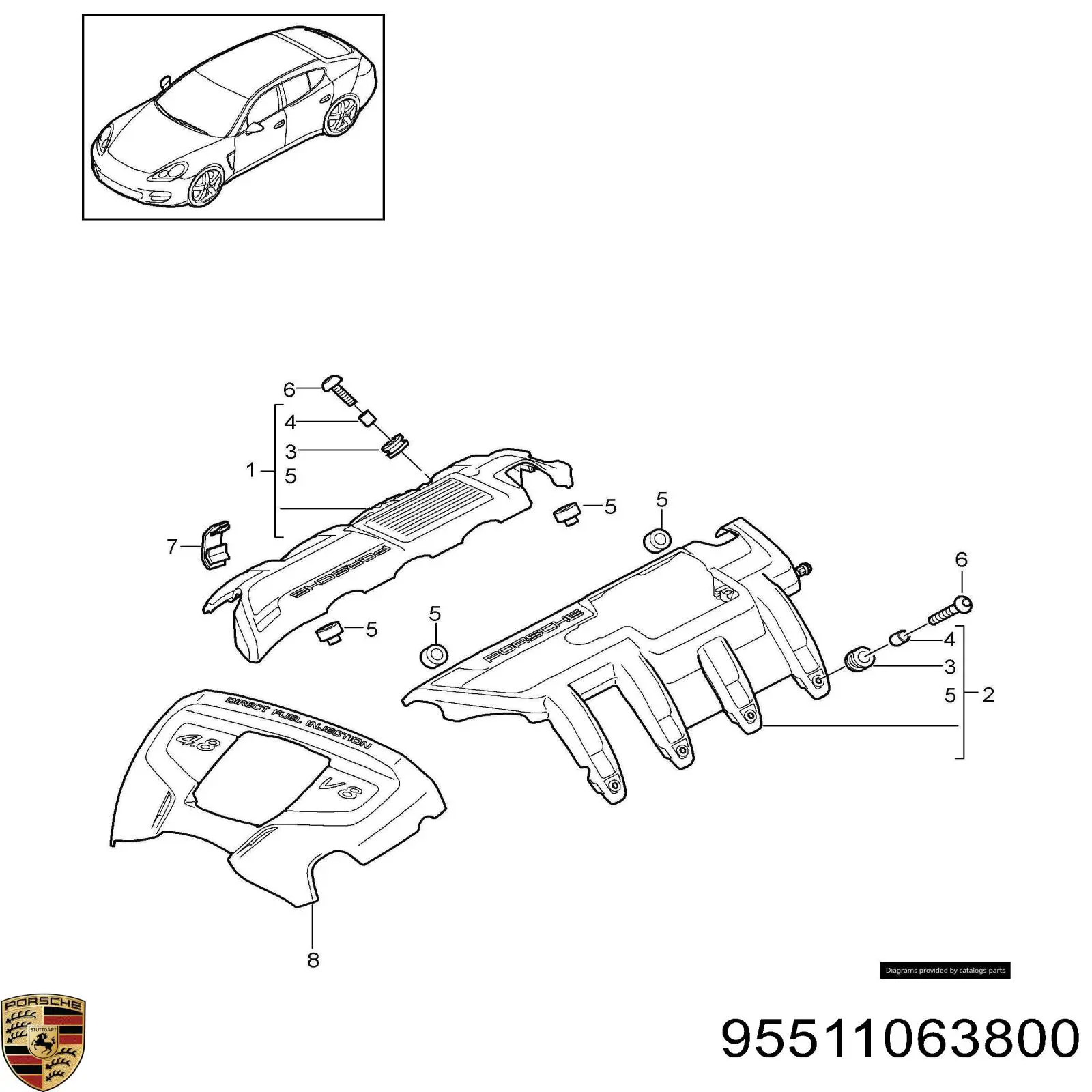  Porsche 95511063800 preço, a partir de  