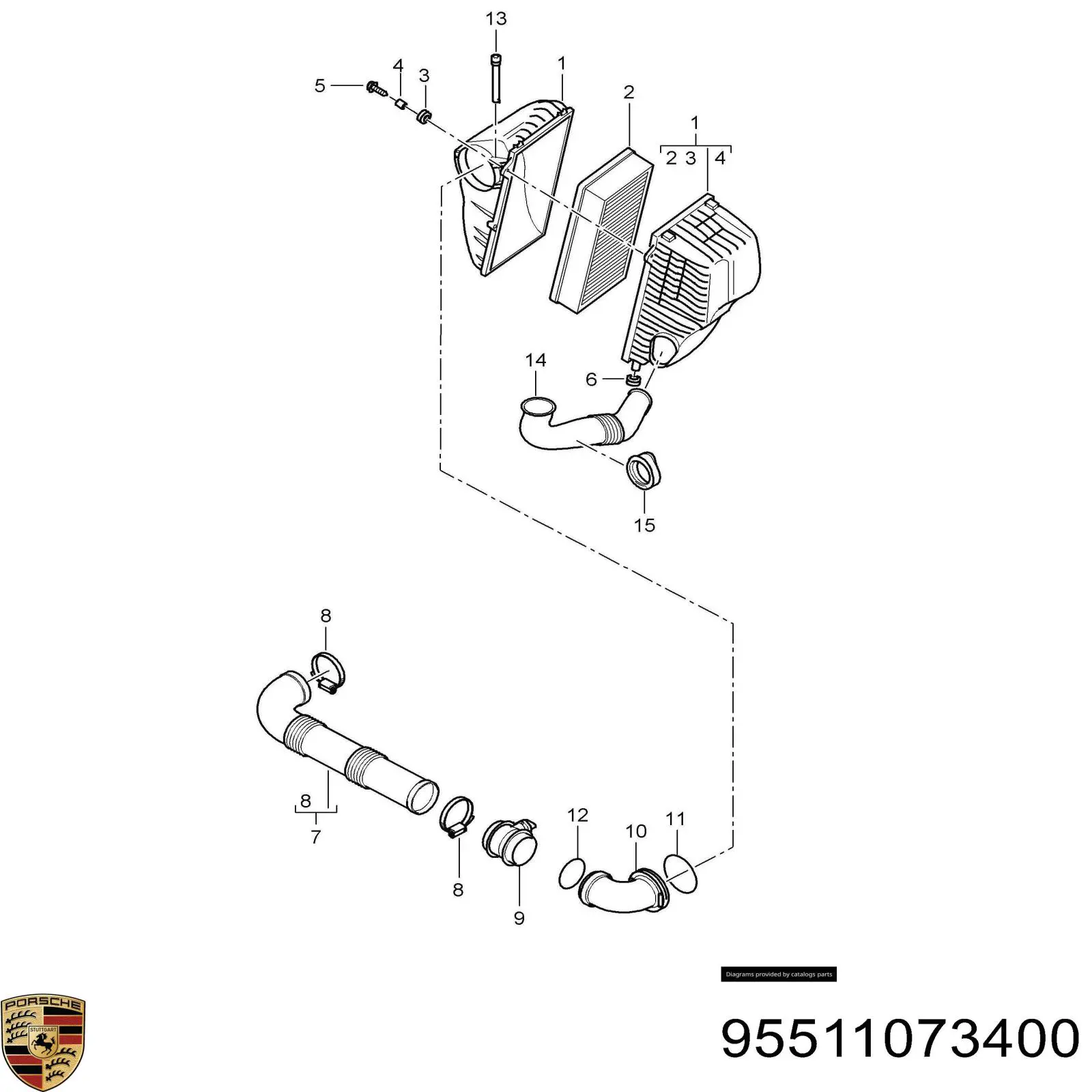 95511073400 Porsche 