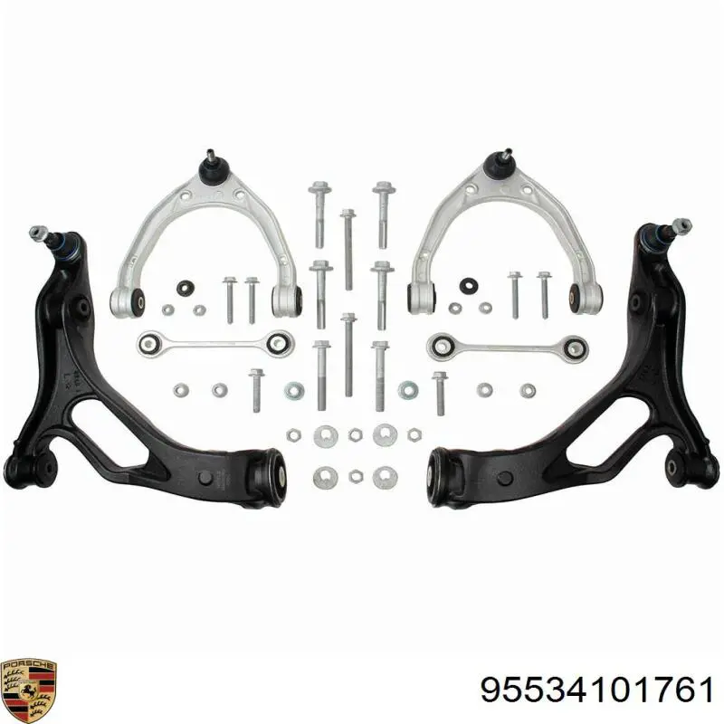 95534101761 Porsche Braço oscilante inferior esquerdo de suspensão dianteira