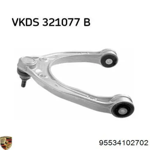 Braço oscilante superior esquerdo/direito de suspensão dianteira Porsche 95534102702 preço, a partir de 93,61 USD