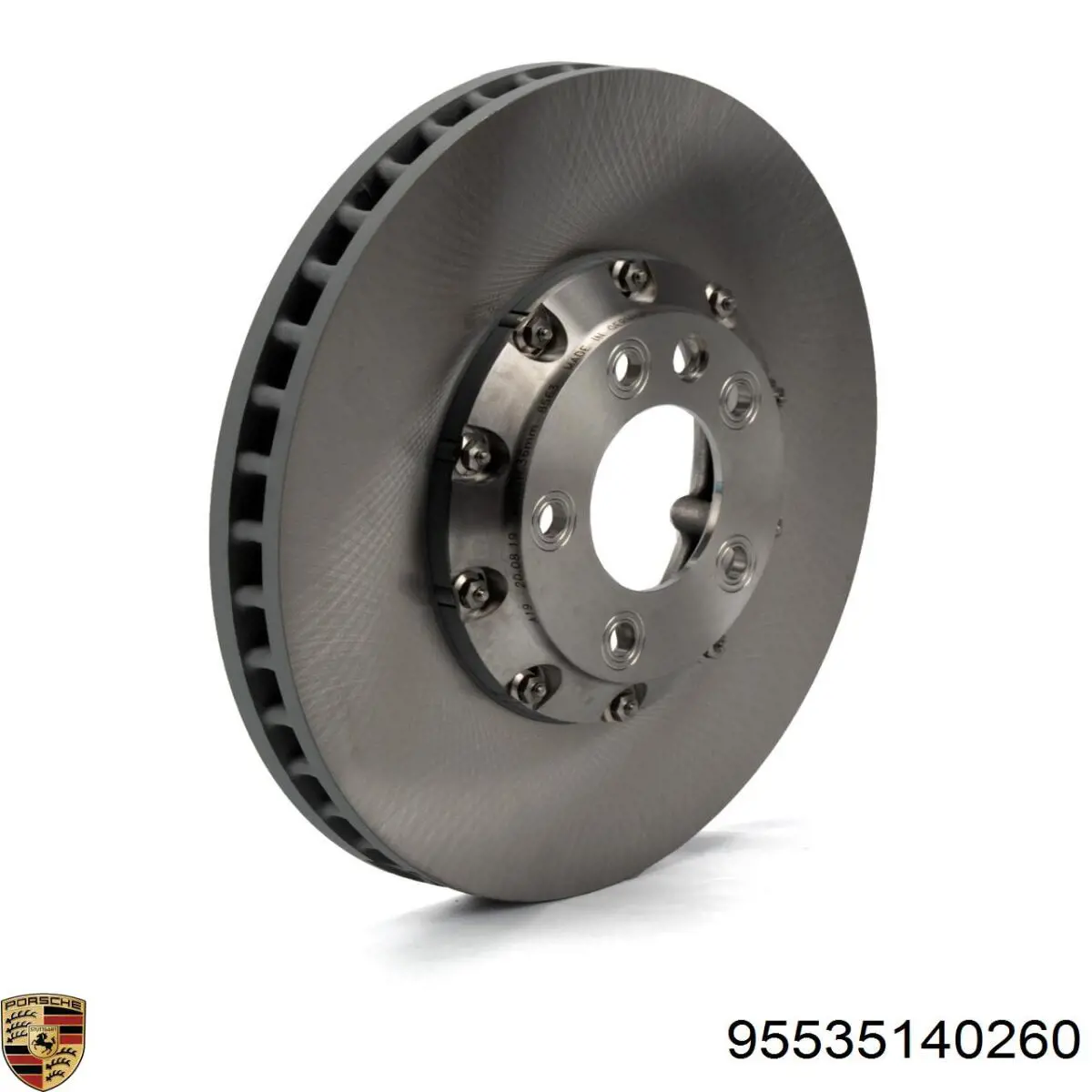 95535140260 Porsche Disco do freio dianteiro