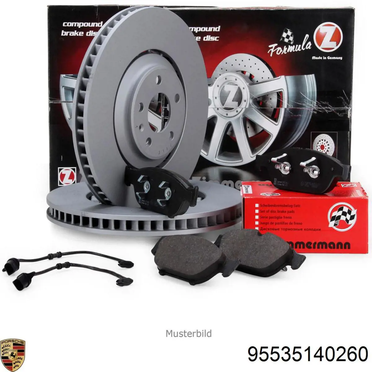 Disco do freio dianteiro Porsche 95535140260 preço, a partir de 901,53 USD