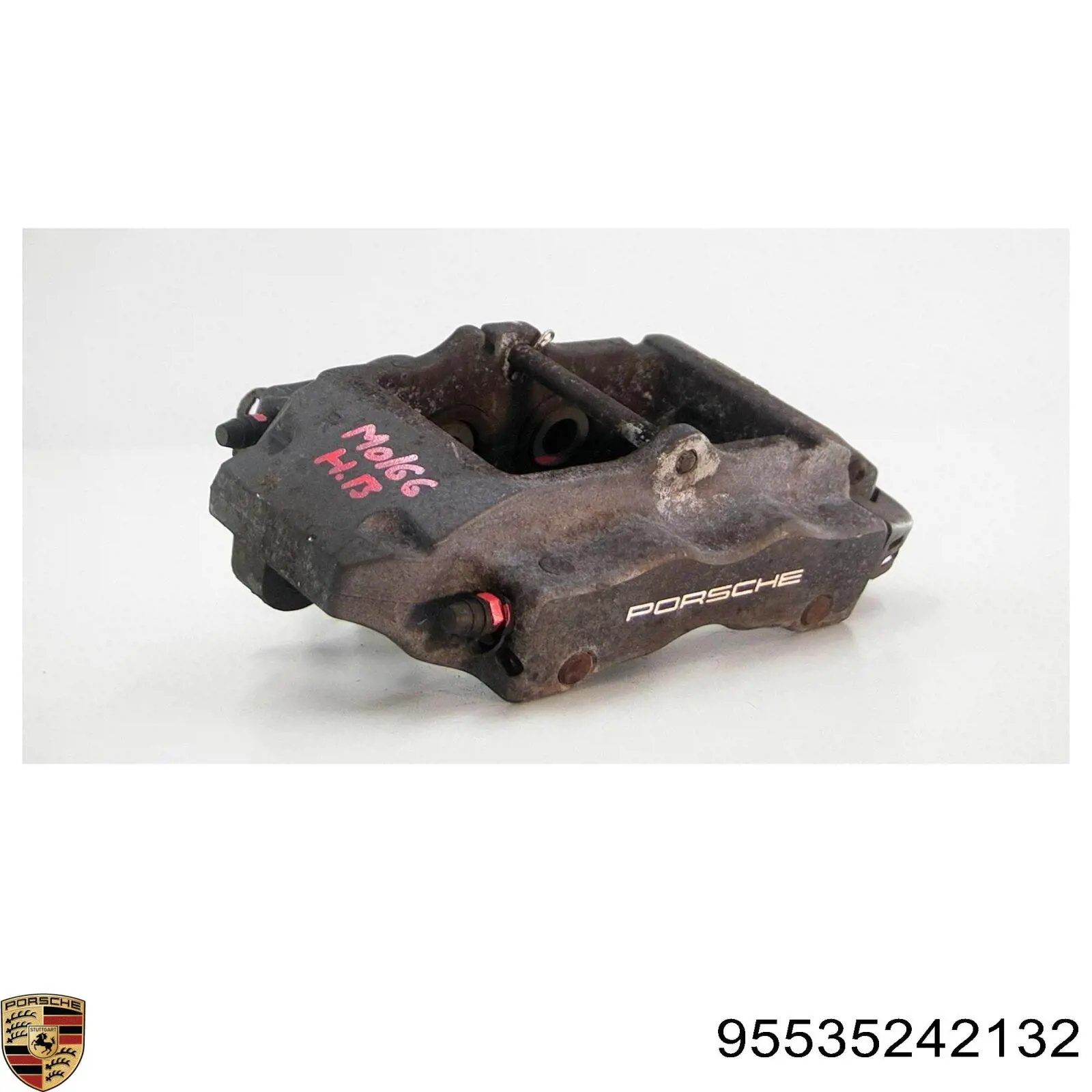 Compre 95535242132 Porsche Suporte do freio traseiro esquerdo