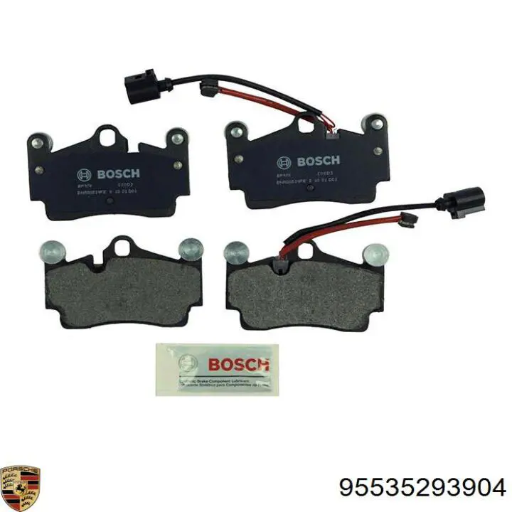Sapatas do freio traseiras de disco Porsche 95535293904 preço, a partir de 321,76 USD
