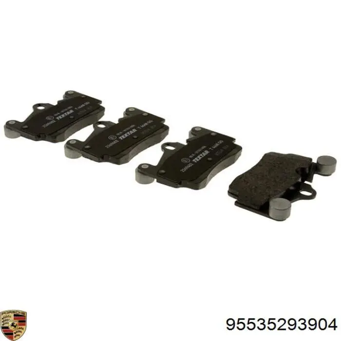 Compre 95535293904 Porsche Sapatas do freio traseiras de disco