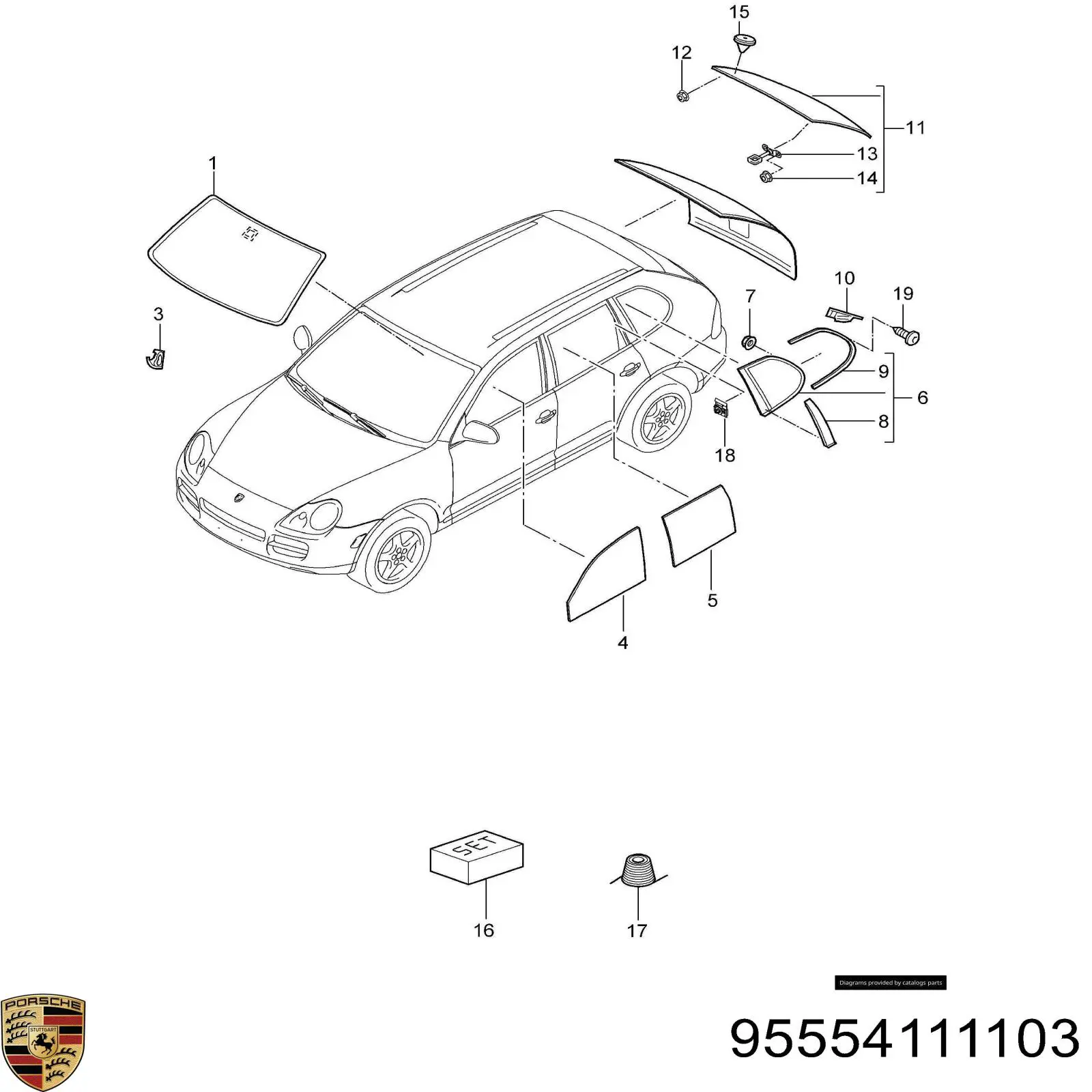 Pára-brisas VAG 7L0845099H preço, a partir de 170,82 USD