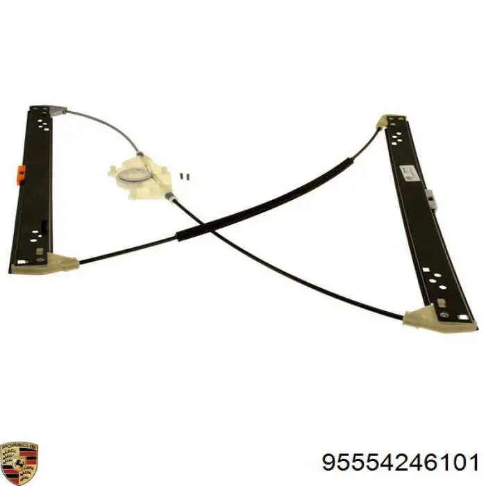 95554246101 Porsche Mecanismo de acionamento de vidro da porta dianteira esquerda