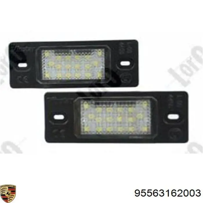 Lanterna da luz de fundo de matrícula traseira Porsche 95563162003 preço, a partir de 32,08 USD