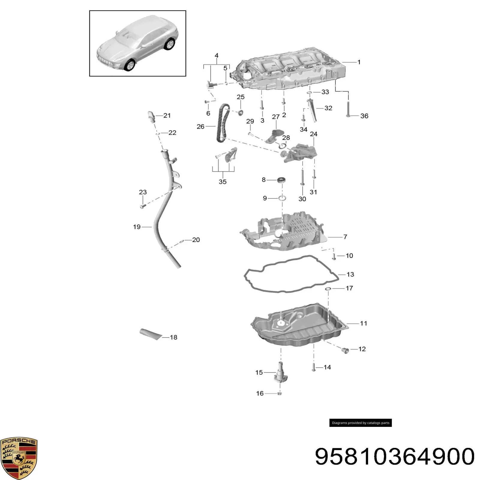 Compre 06L103649S VAG Vedante de panela de cárter do motor