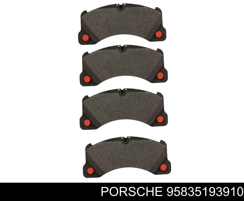 Sapatas do freio dianteiras de disco Porsche 95835193910 preço, a partir de 62,71 USD