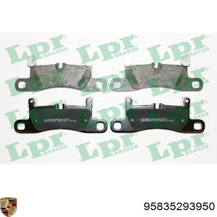 Sapatas do freio traseiras de disco Porsche 95835293950 preço, a partir de 49,66 USD
