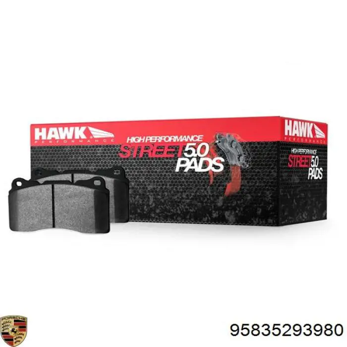 Compre 95835293980 Porsche Sapatas do freio traseiras de disco