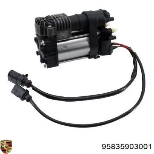 Compre 95835903001 Porsche Unidade de válvulas de suspensão regulada