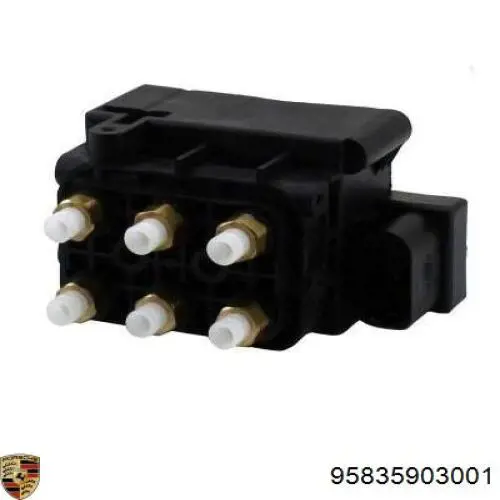 Compre 95835903001 Porsche Unidade de válvulas de suspensão regulada