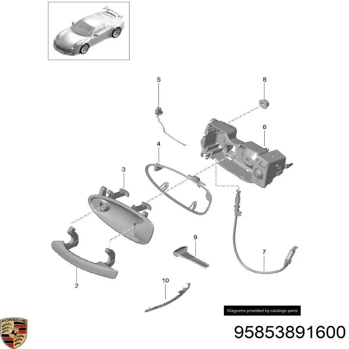 Compre 95853891600 Porsche 