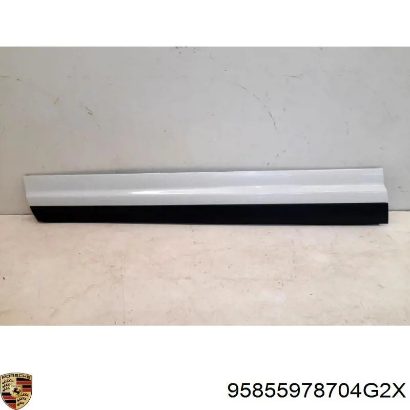 95855978704G2X VAG Moldura da porta dianteira esquerda inferior