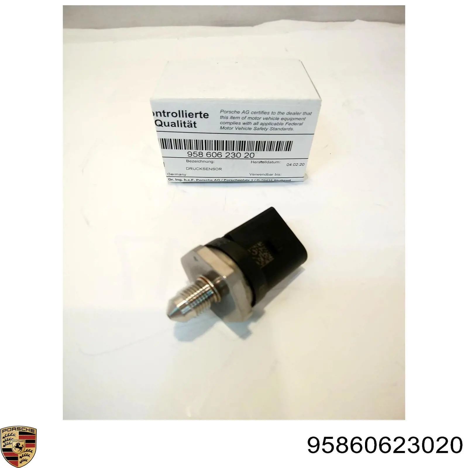 95860623020 Porsche Sensor de pressão de combustível