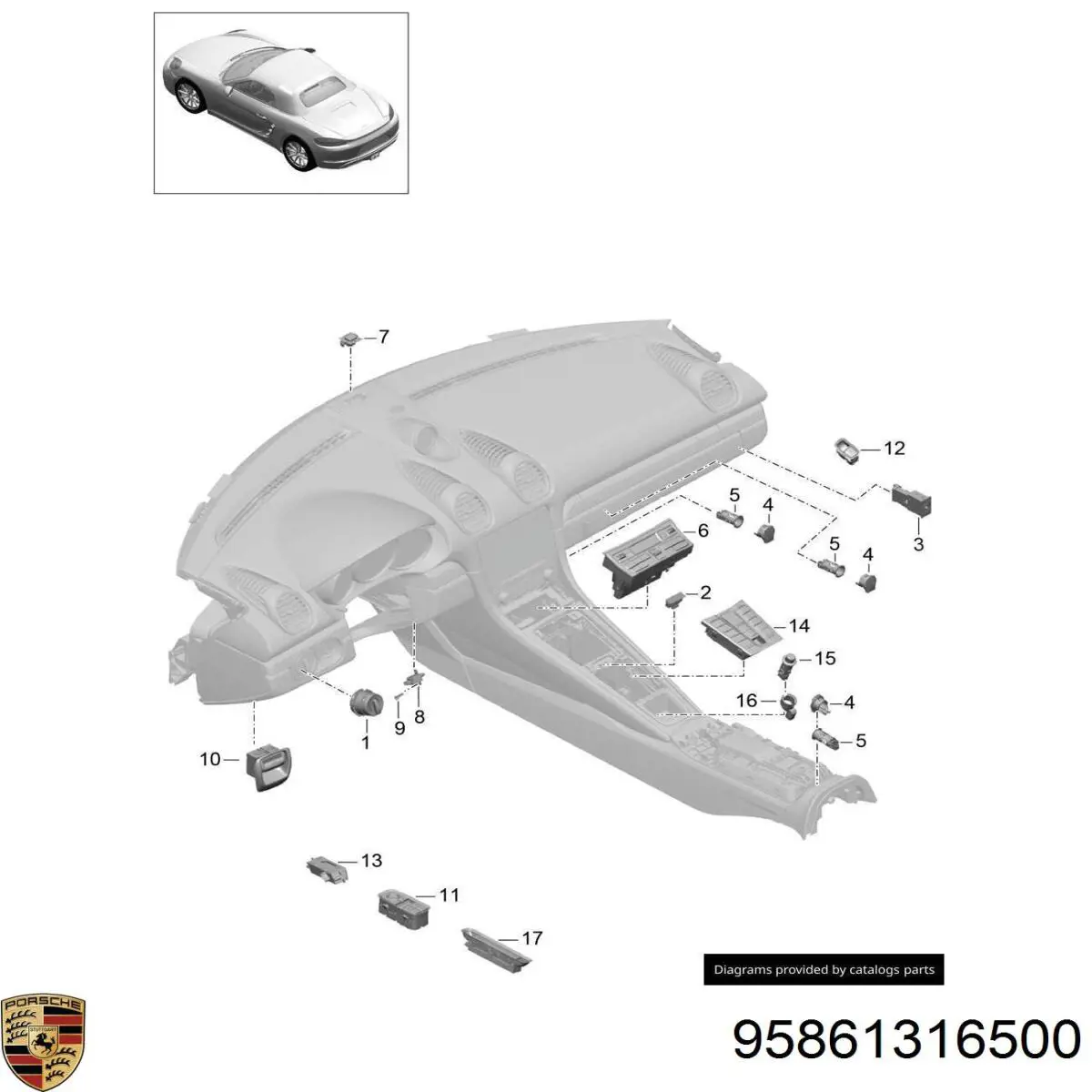 95861316500 Porsche 